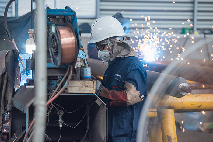 长葛网架焊接车间